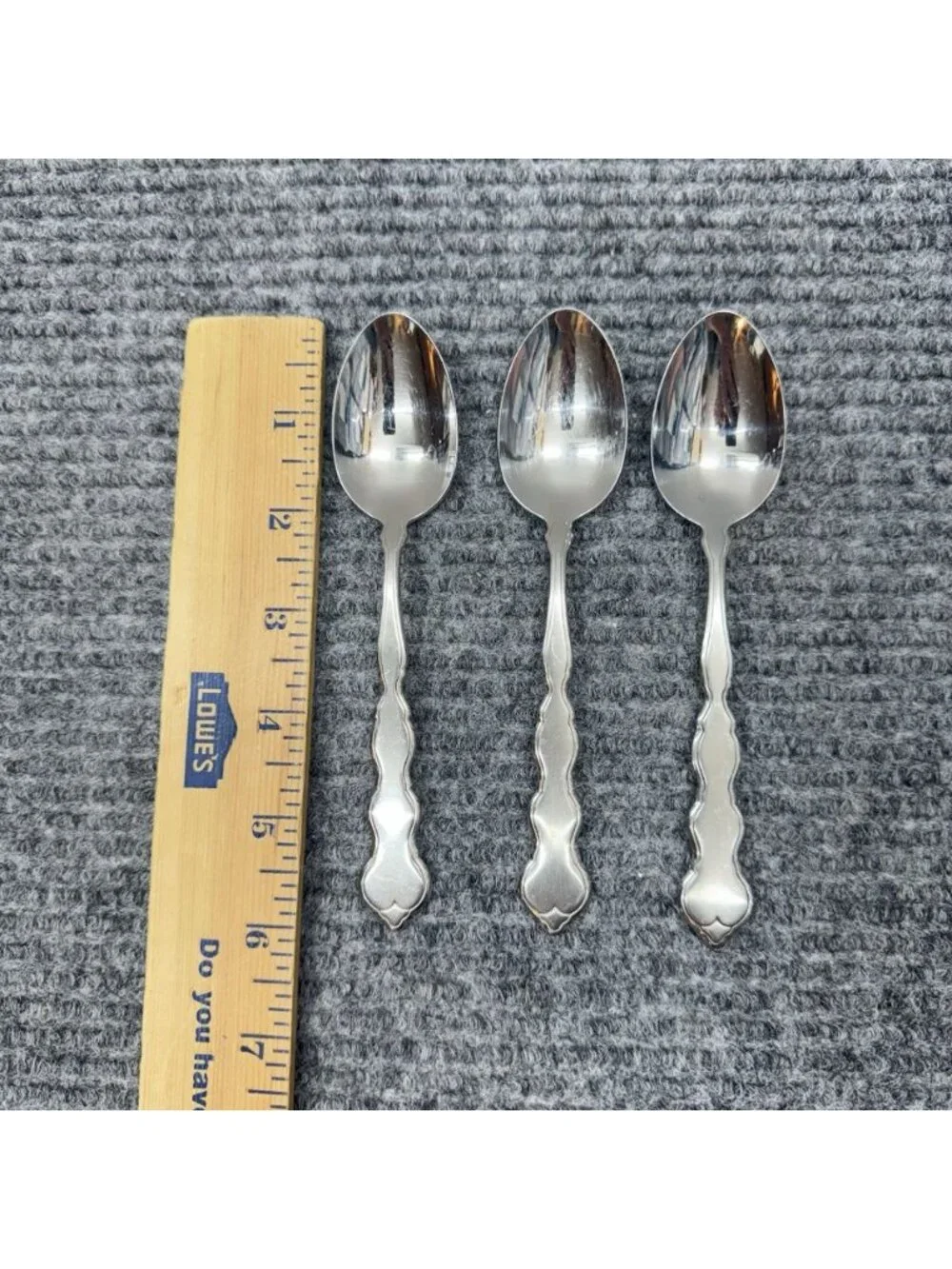 Lot Of 3 Oneida VALERIE Dessert Soup Spoons Tablespoons Distinction Deluxe HH